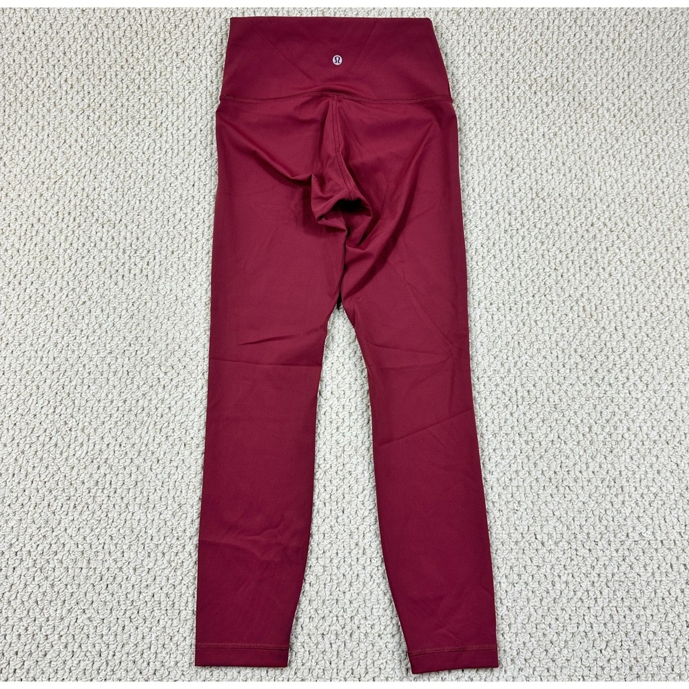 Lululemon Leggings Womens 6 Burgundy High Rise Wunder Under Luxtreme Tights